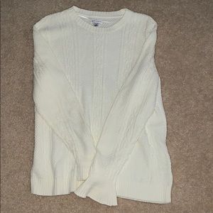 croft and barrow cream sweater